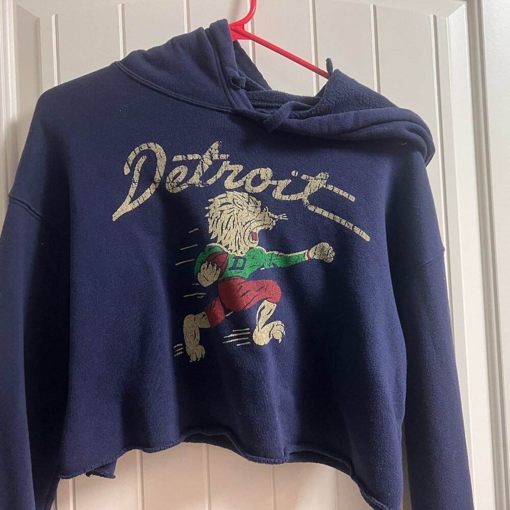 Detroit Lions Fans! Crop Sweatshirt